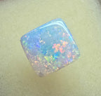 A912 - Brilliant cushion cut gem white opal