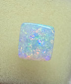 A912 - Brilliant cushion cut gem white opal