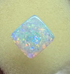 A912 - Brilliant cushion cut gem white opal