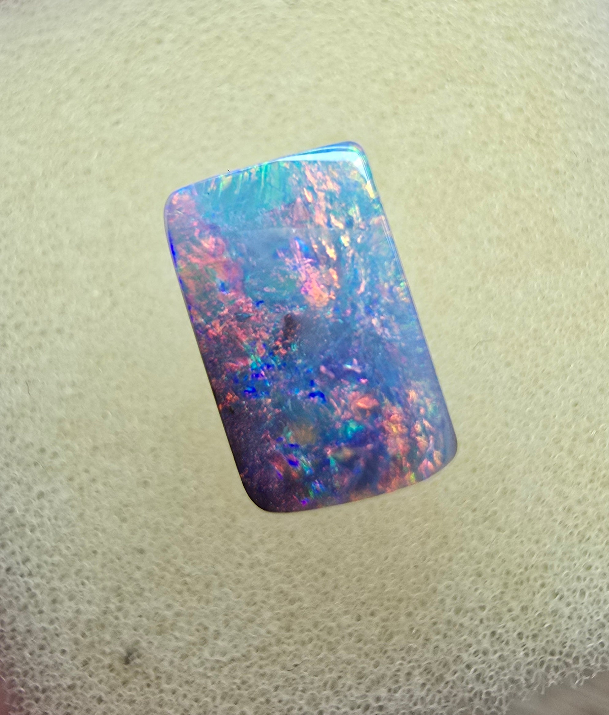 A917 - Stunning pink & blue cushion cut