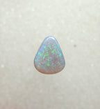 A960 - Sparkly green drop cut white opal