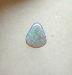 A960 - Sparkly green drop cut white opal