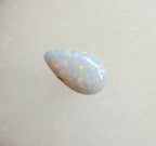 A964 - Sparkly drop cut white opal