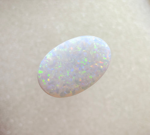A965 - Stunning large oval cut white opal
