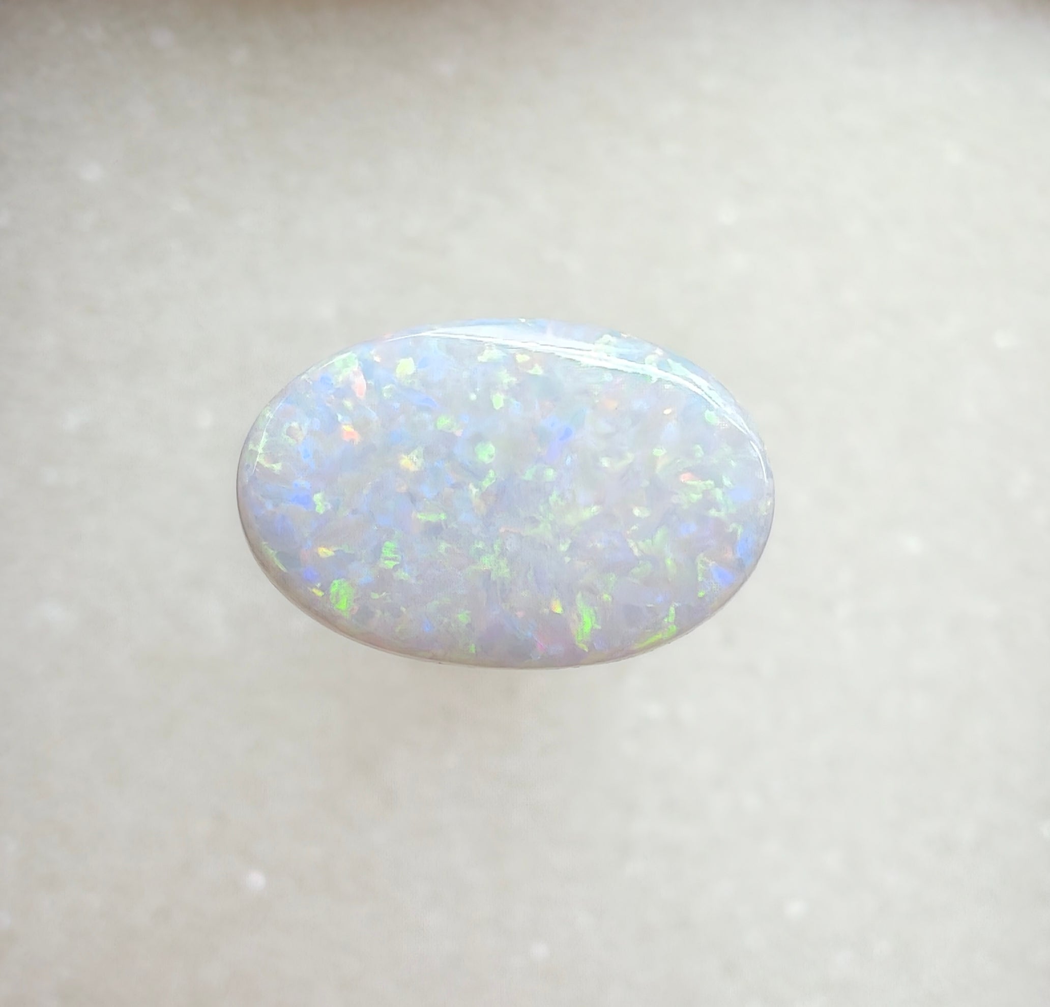 A965 - Stunning large oval cut white opal