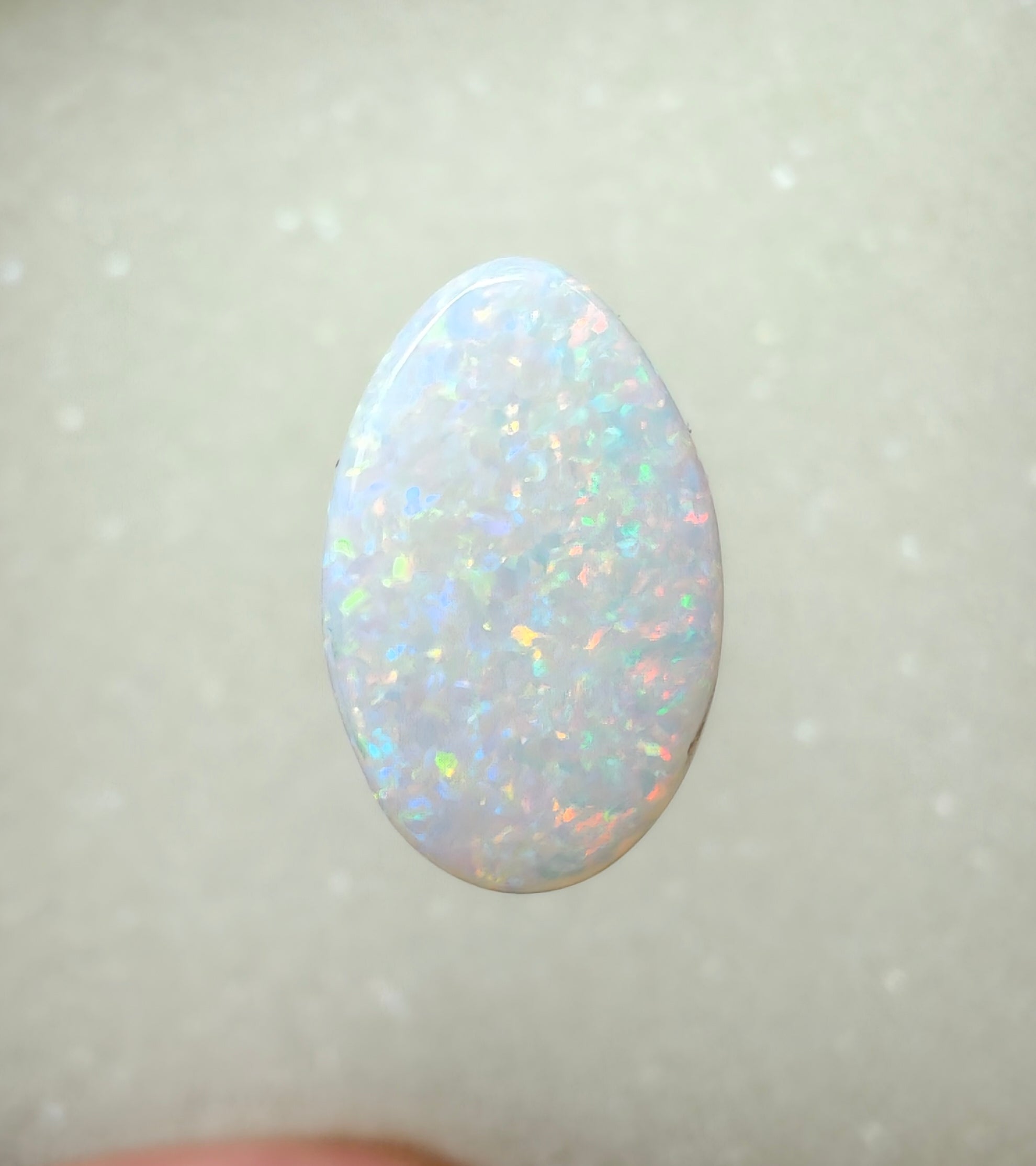 A967 - Sparkly double sided white opal dream