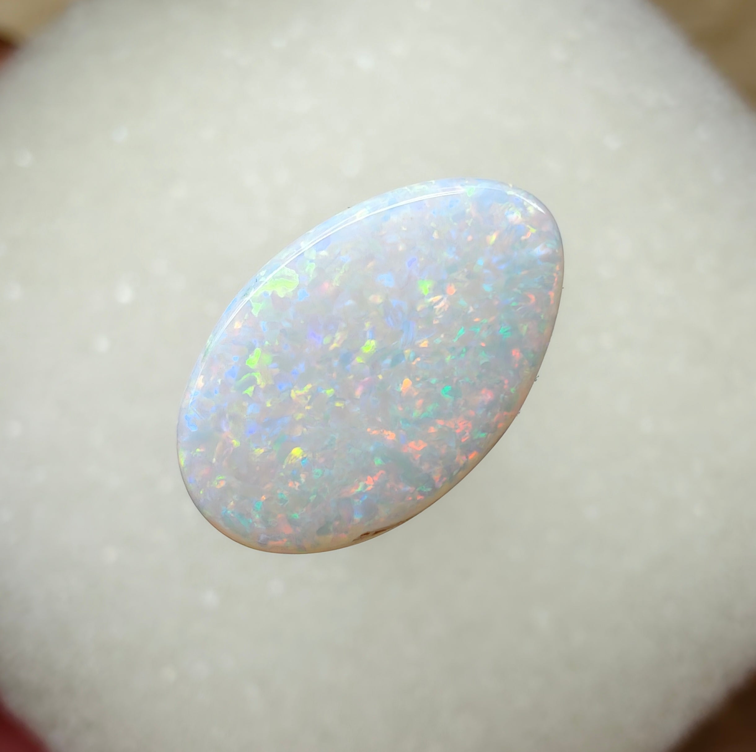 A967 - Sparkly double sided white opal dream