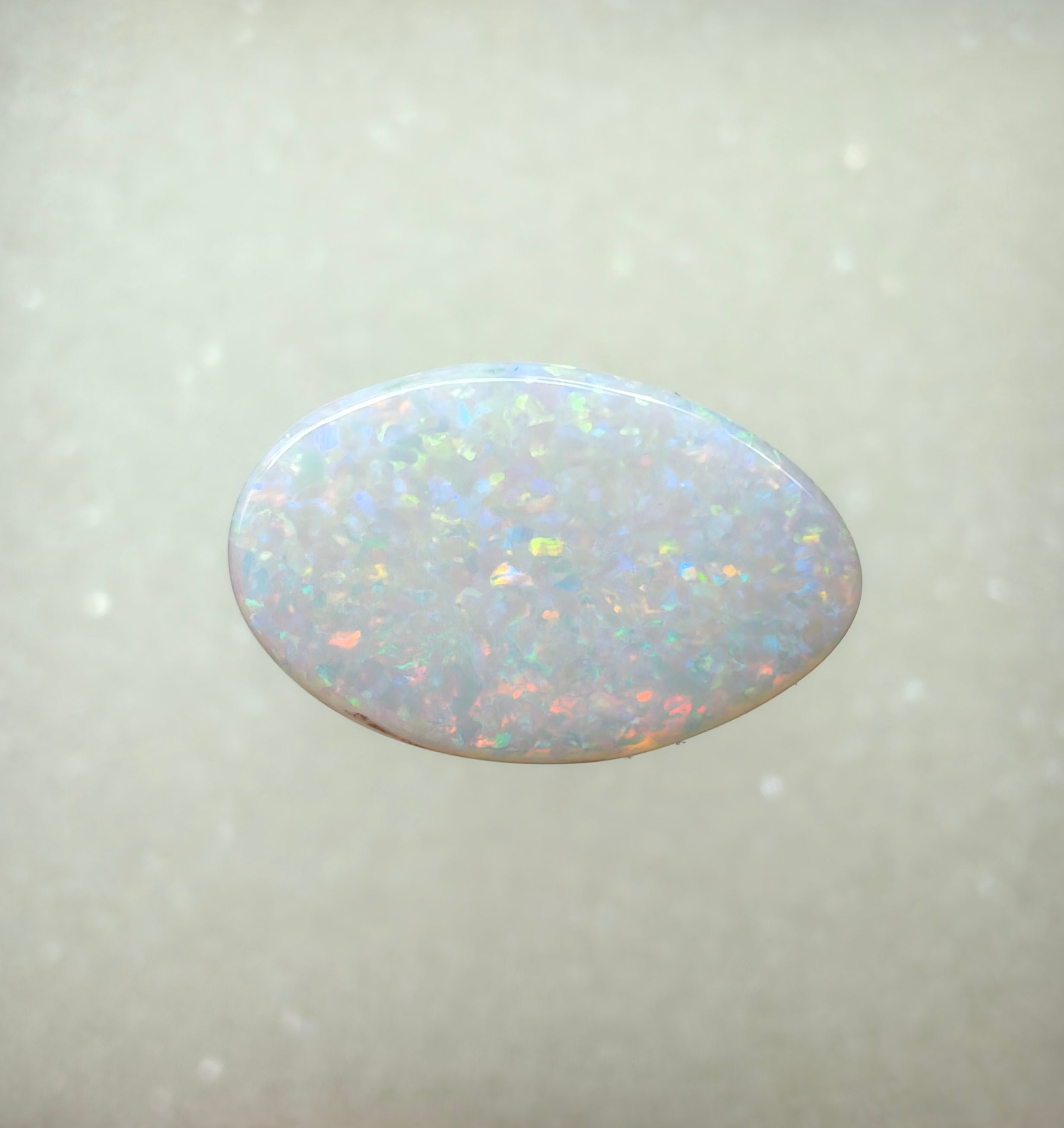 A967 - Sparkly double sided white opal dream