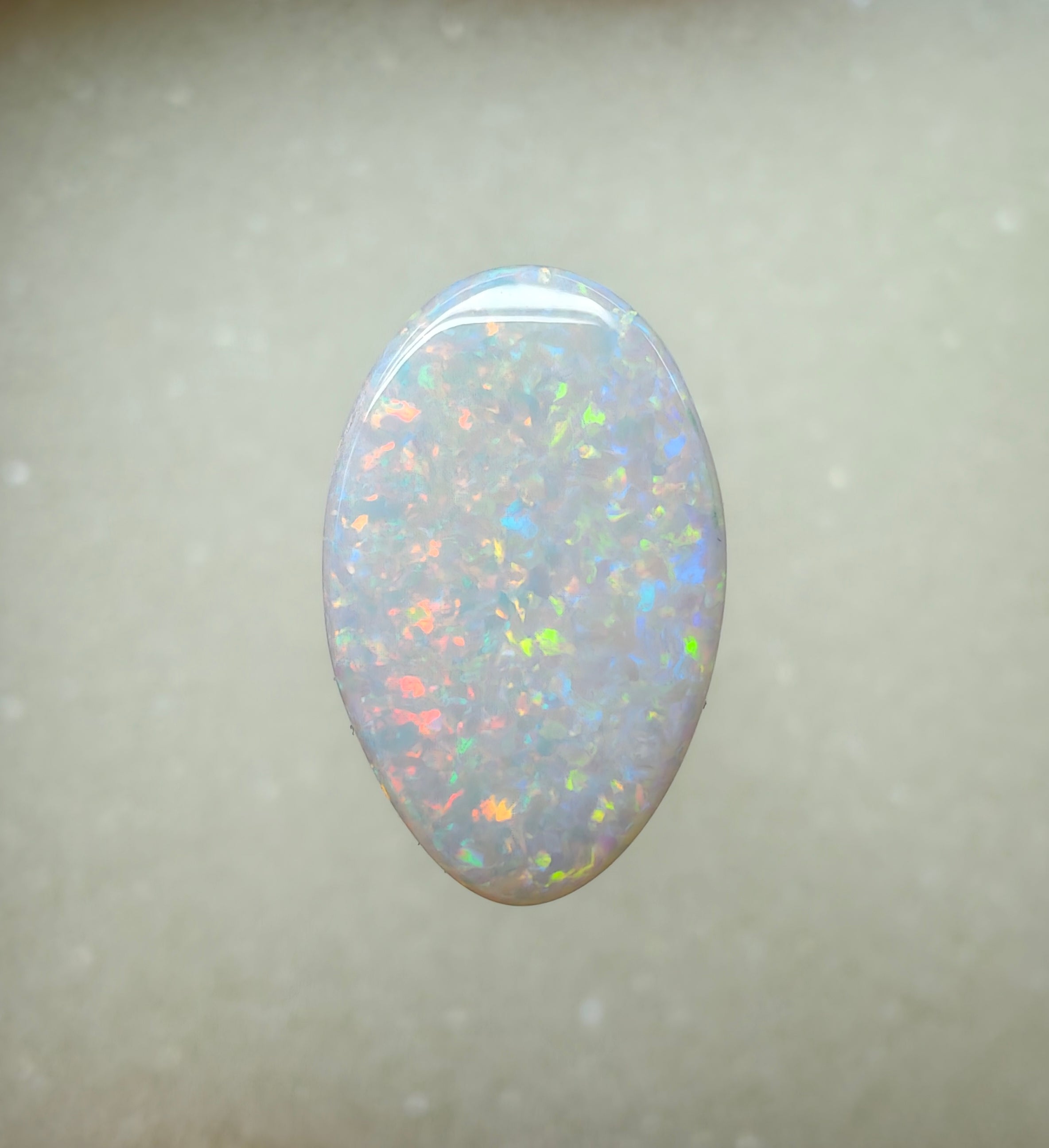 A967 - Sparkly double sided white opal dream