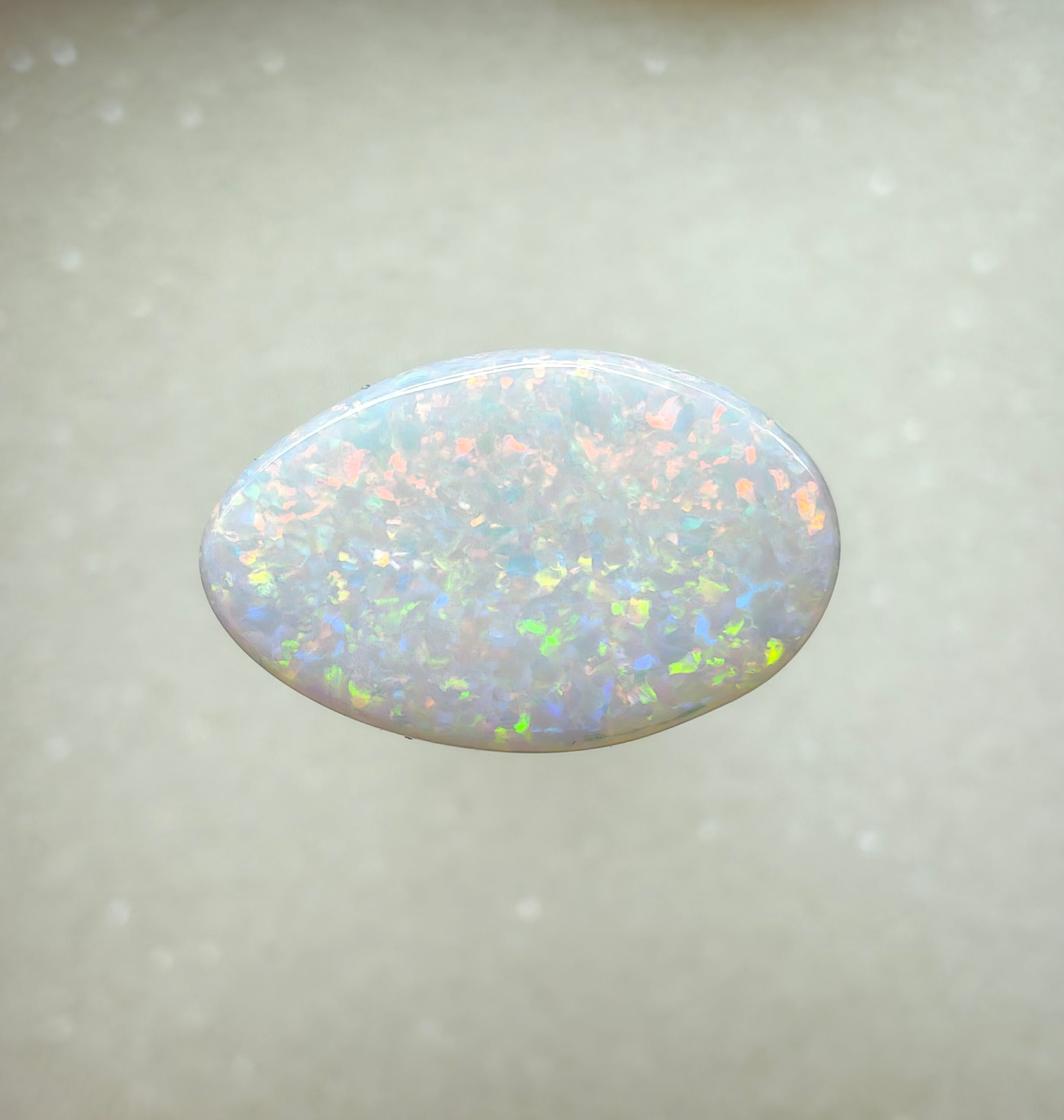 A967 - Sparkly double sided white opal dream