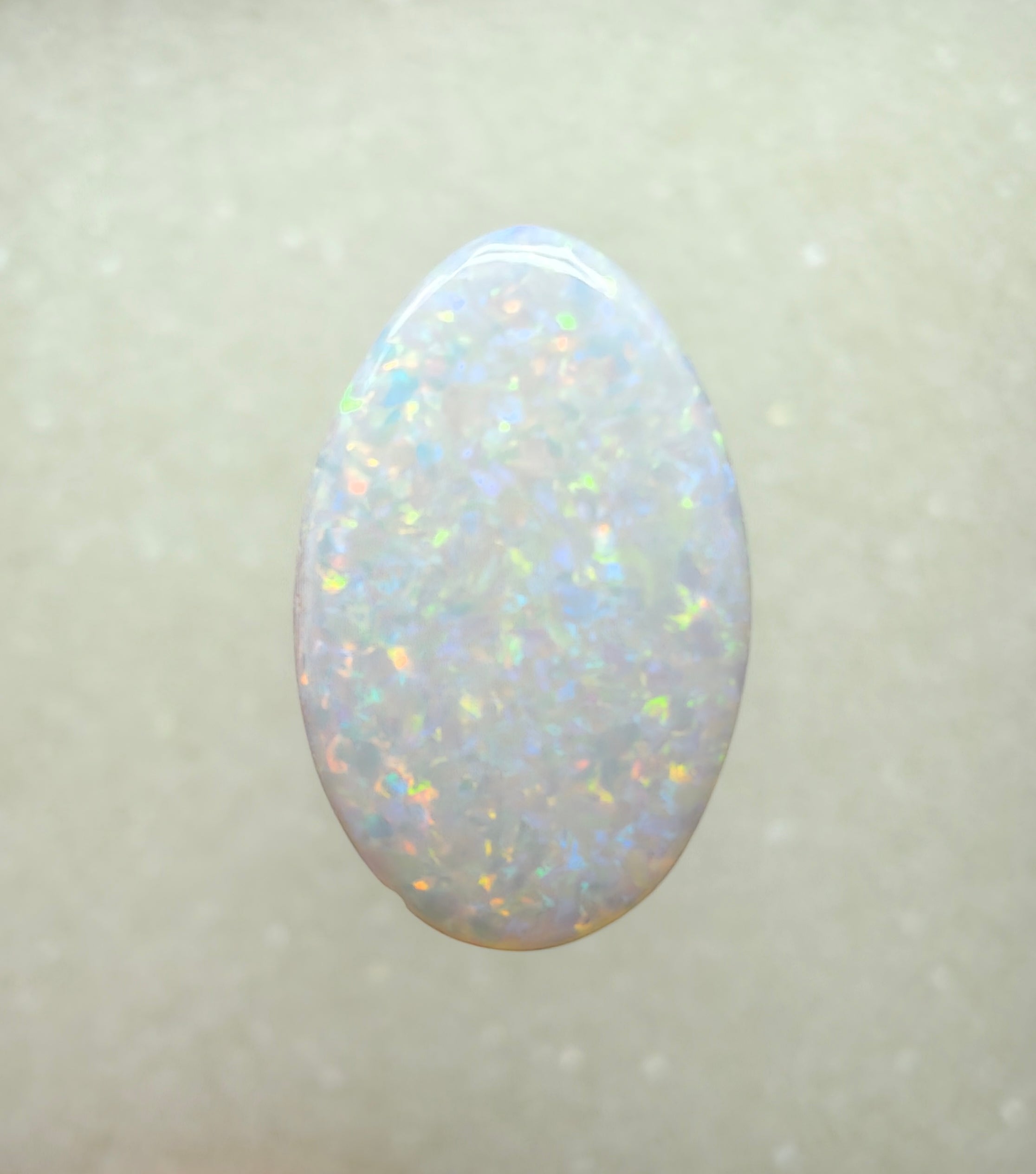 A967 - Sparkly double sided white opal dream