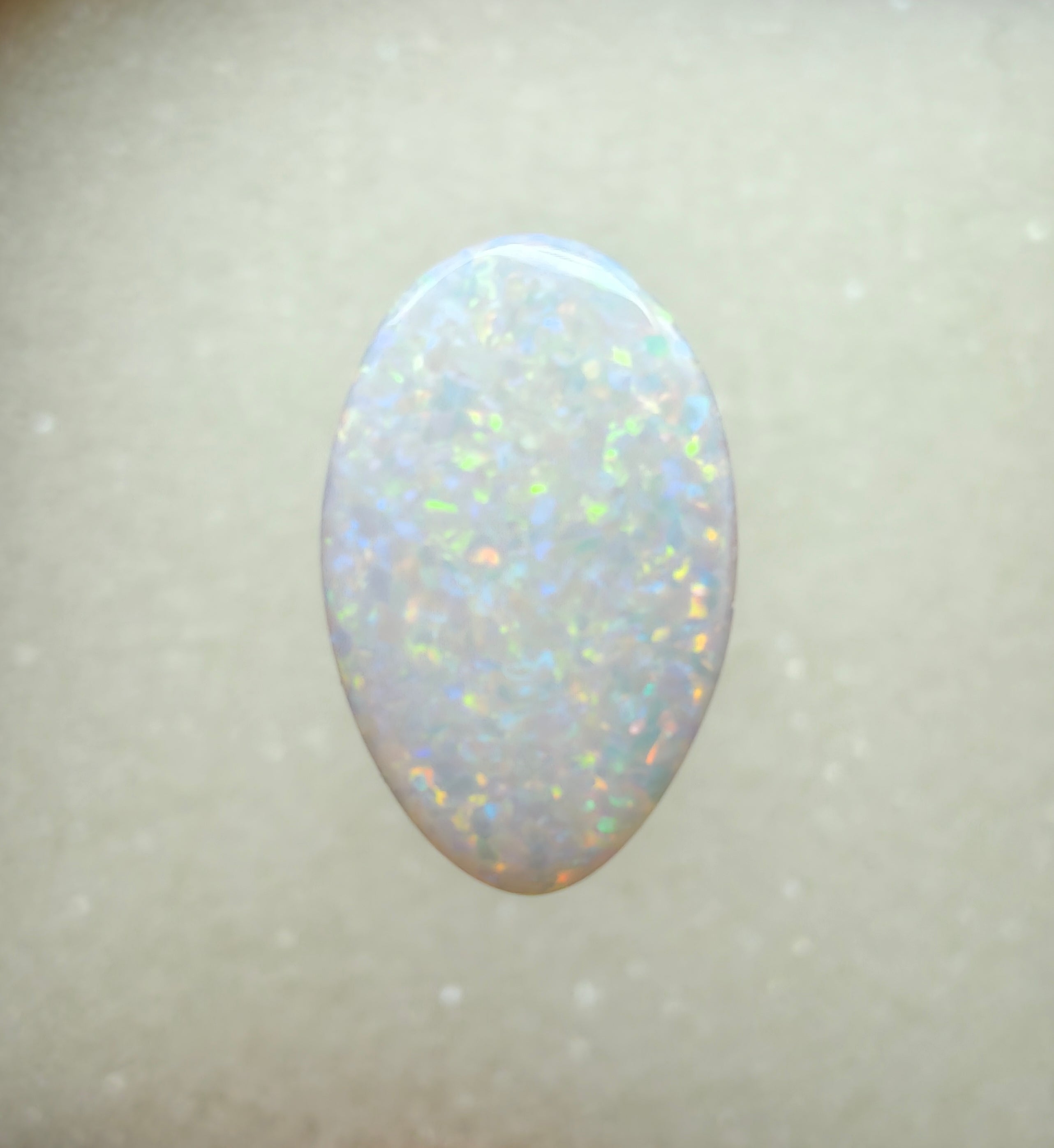 A967 - Sparkly double sided white opal dream