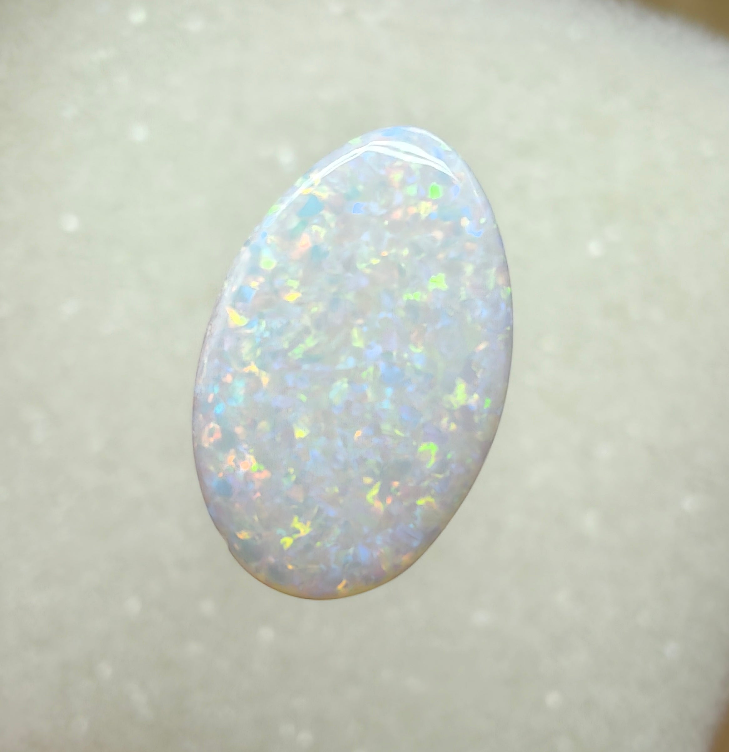 A967 - Sparkly double sided white opal dream