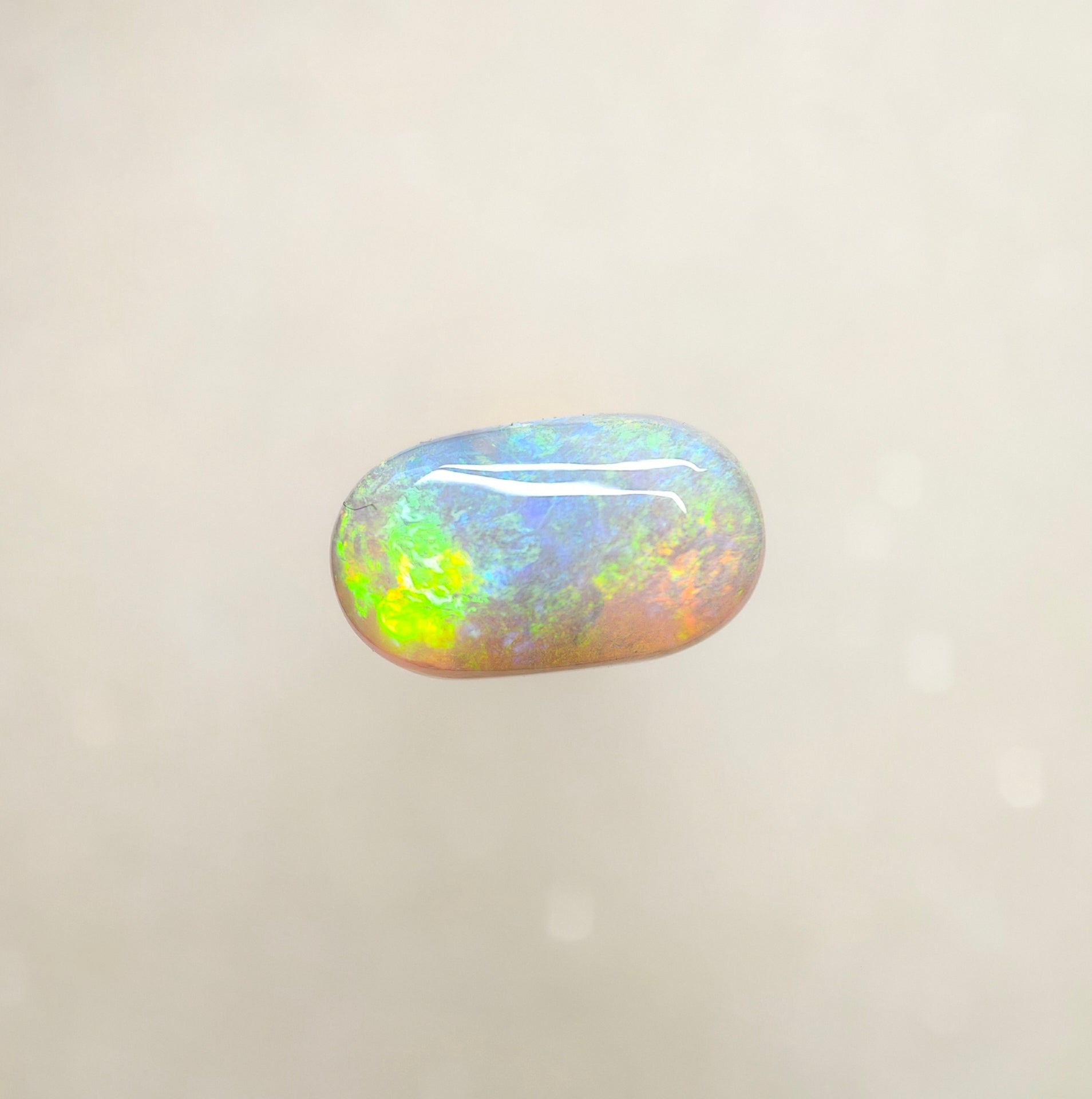 A974 - Green flash medium dome crystal opal