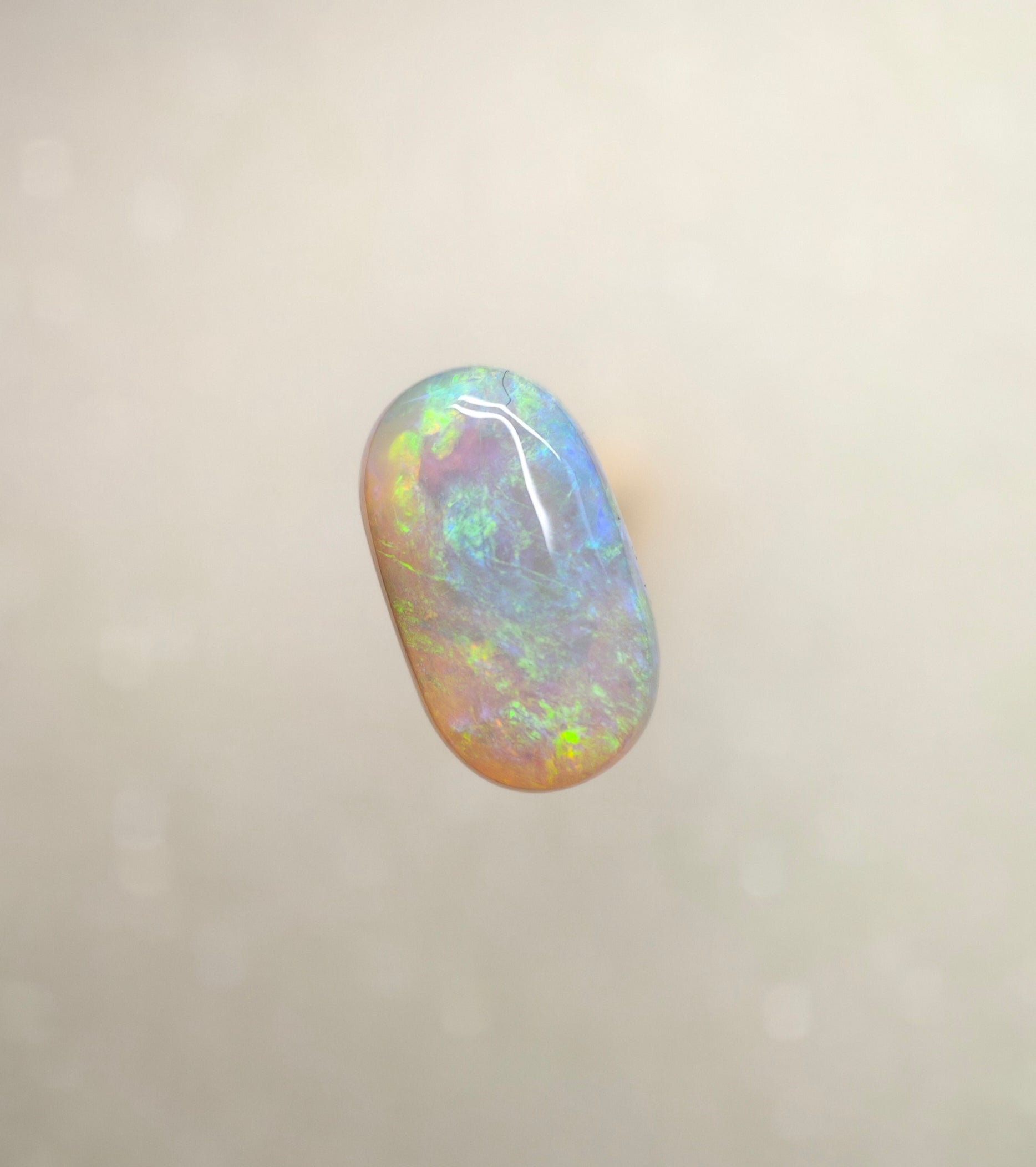 A974 - Green flash medium dome crystal opal