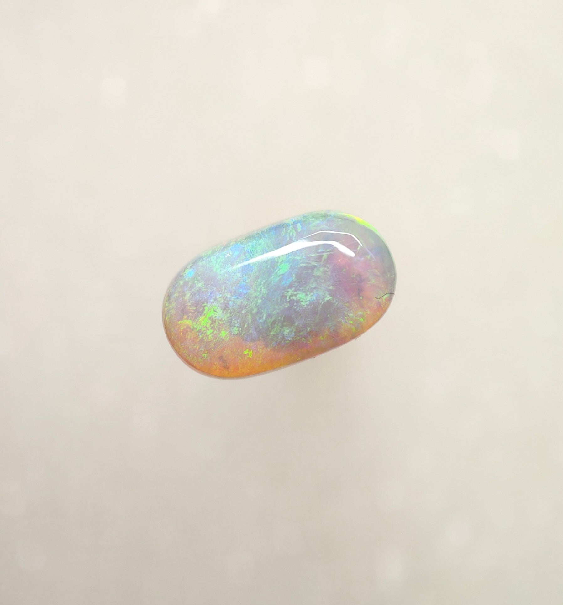 A974 - Green flash medium dome crystal opal