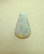 A984 - Large drop cut sparkly white opal