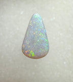 A984 - Large drop cut sparkly white opal