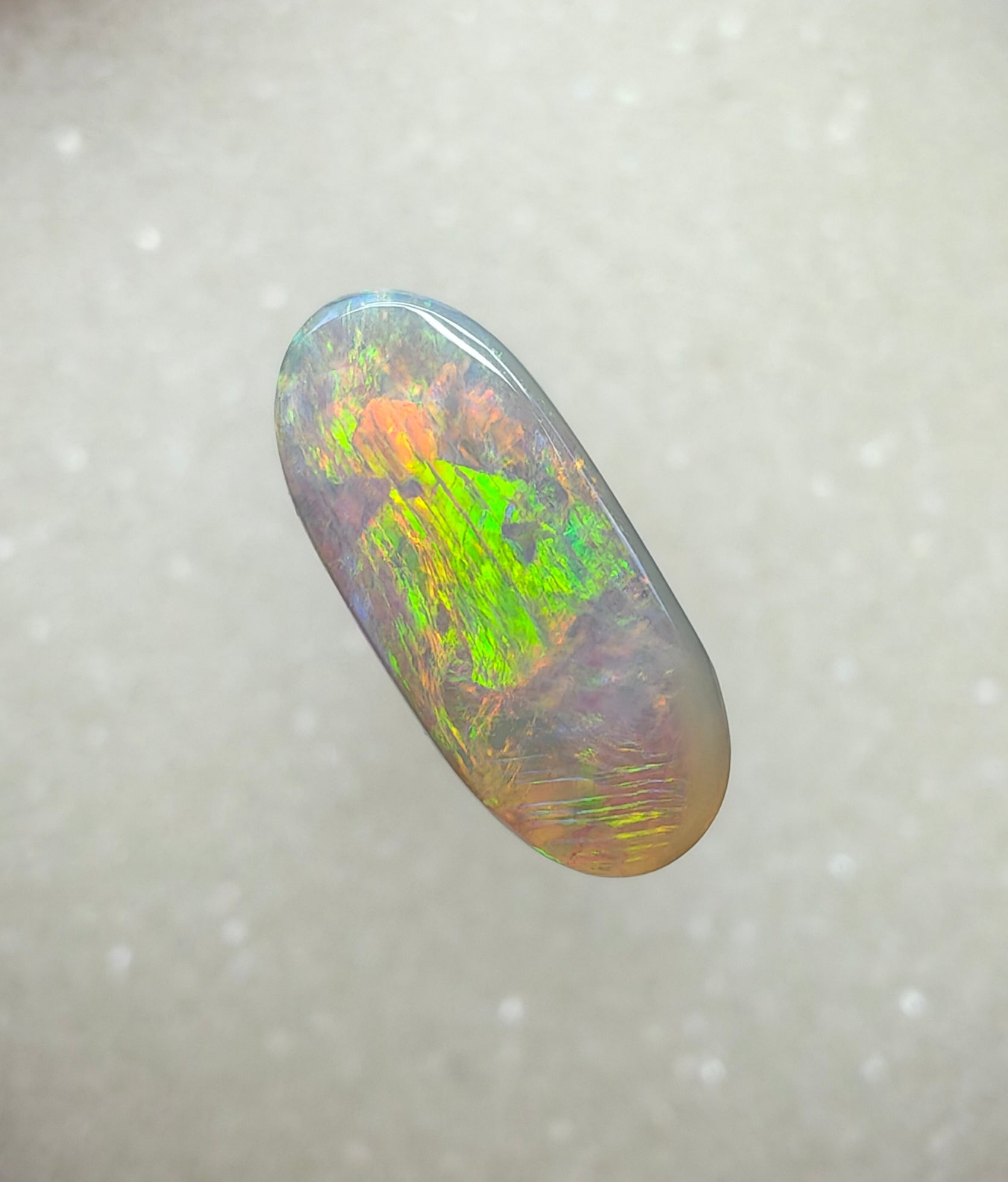 A998 - Rare dark crystal opal oval – Precious Time Opals