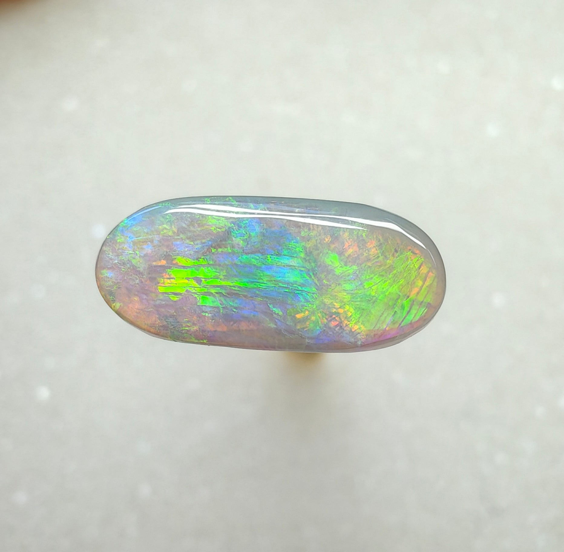 A998 - Rare dark crystal opal oval