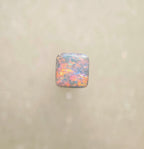 A1019 - Cushion cut pearl white red flash