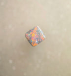A1019 - Cushion cut pearl white red flash