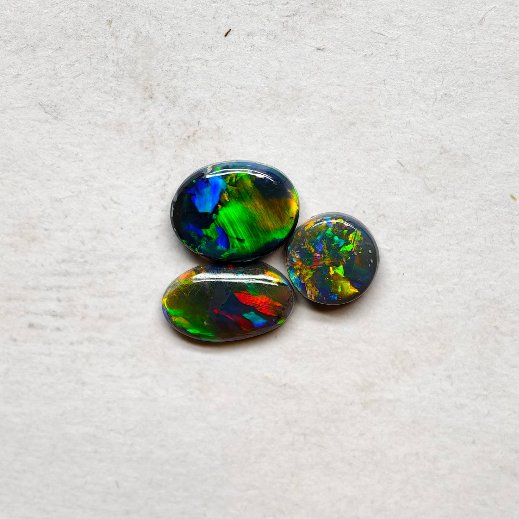 A1024 - Budget Black ring stone parcel.