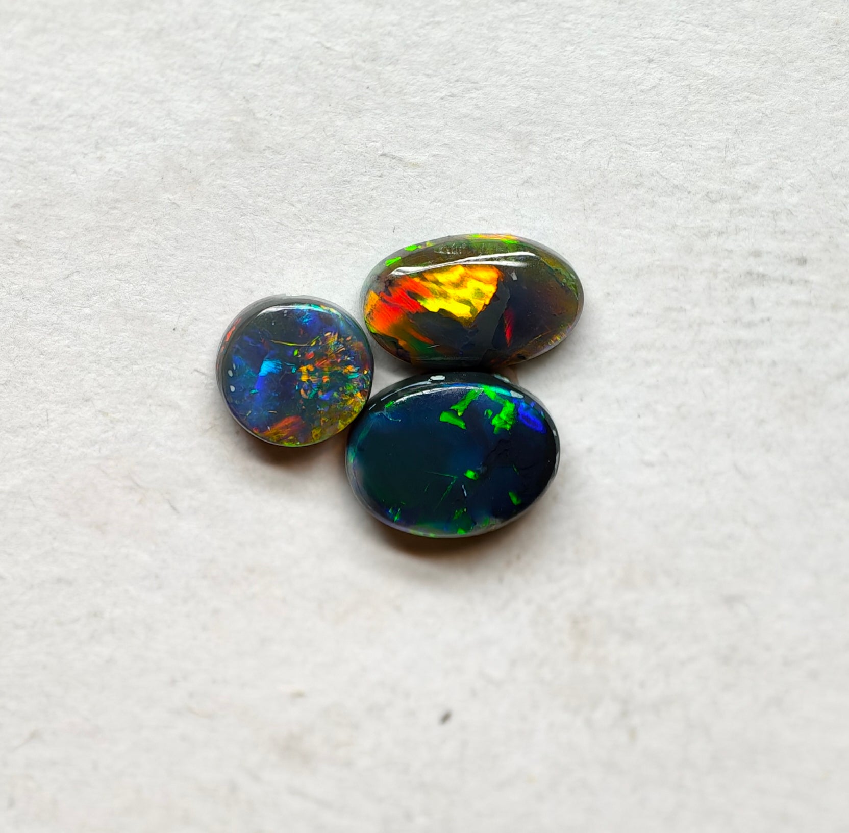 A1024 - Budget Black ring stone parcel.