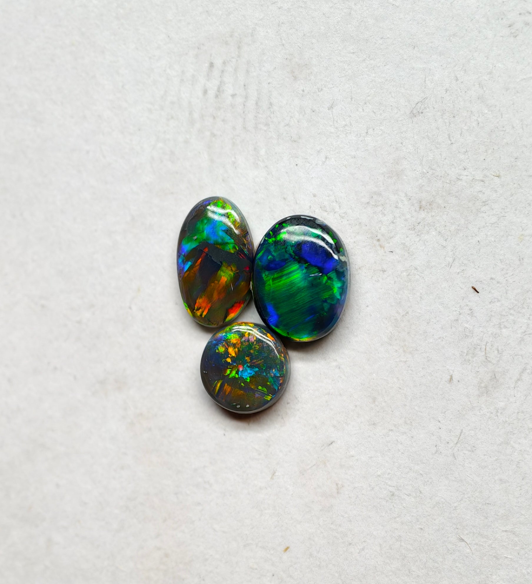 A1024 - Budget Black ring stone parcel.
