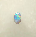 A1035 - Oval cut green flash ring stone