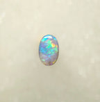 A1035 - Oval cut green flash ring stone