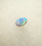 A1035 - Oval cut green flash ring stone