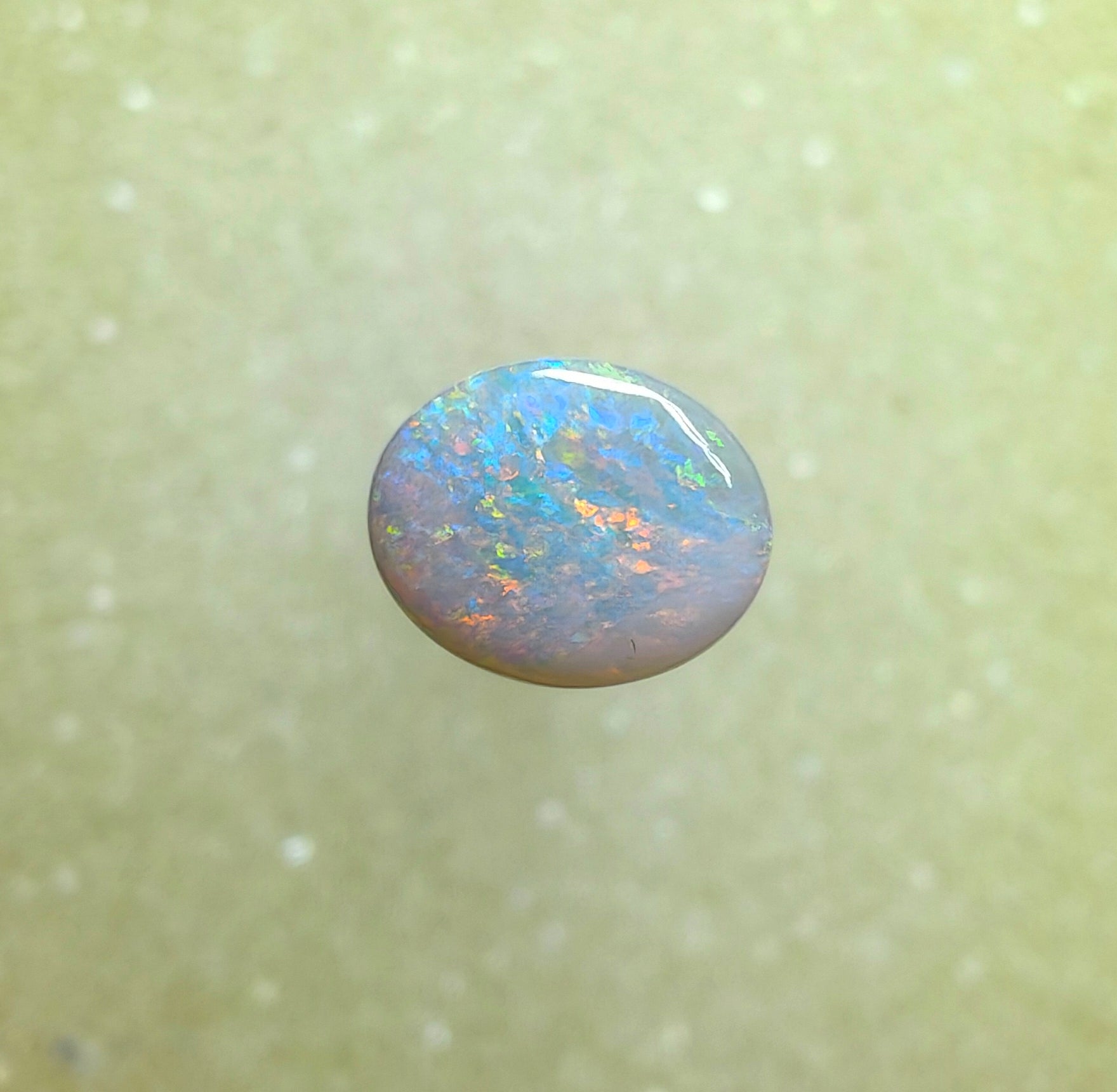 A1038 - Pink & blue ring stone beauty