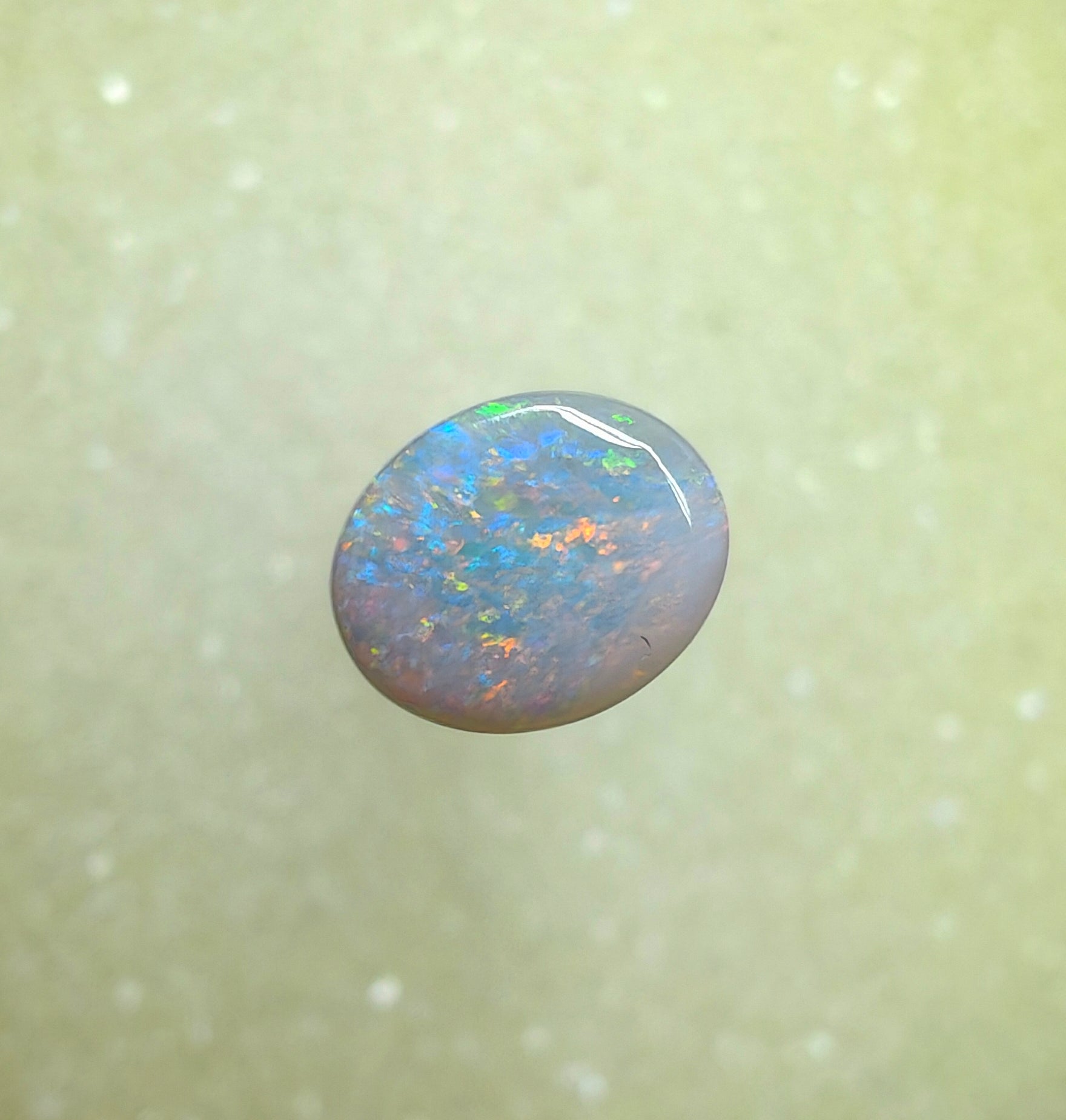 A1038 - Pink & blue ring stone beauty