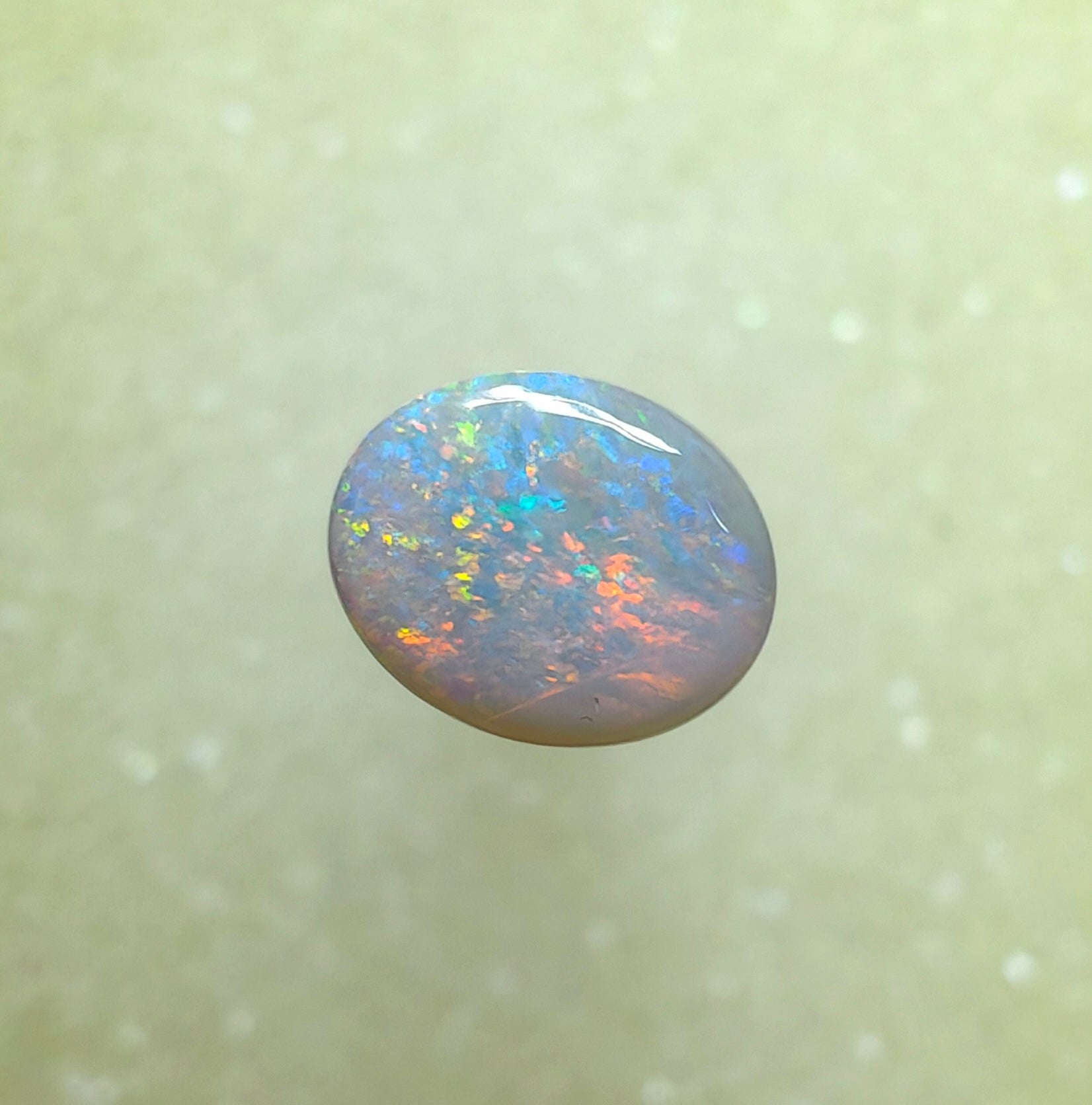 A1038 - Pink & blue ring stone beauty