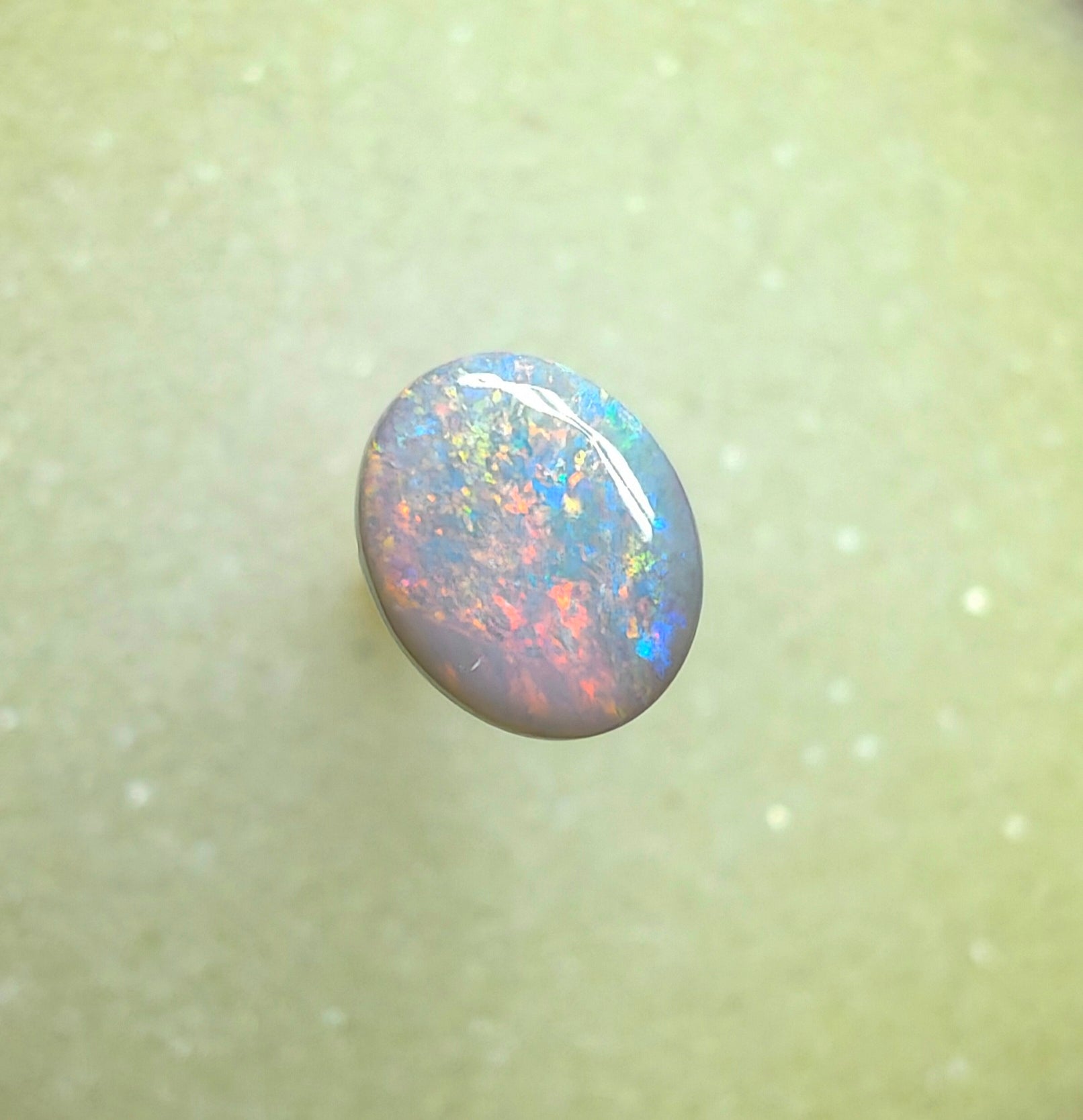 A1038 - Pink & blue ring stone beauty