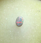 A1040 - Red flash ring stone