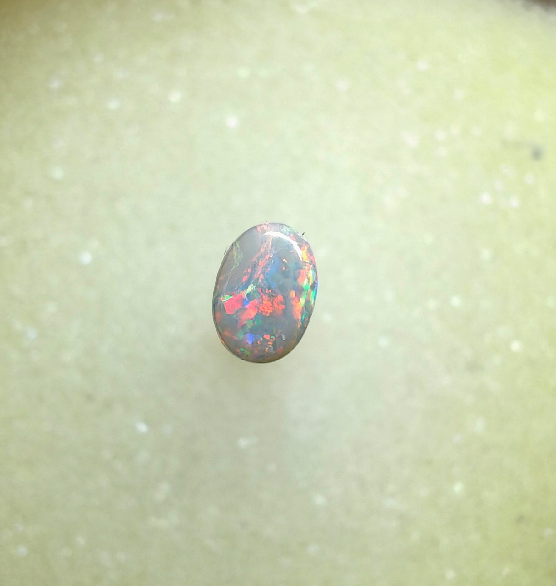 A1040 - Red flash ring stone
