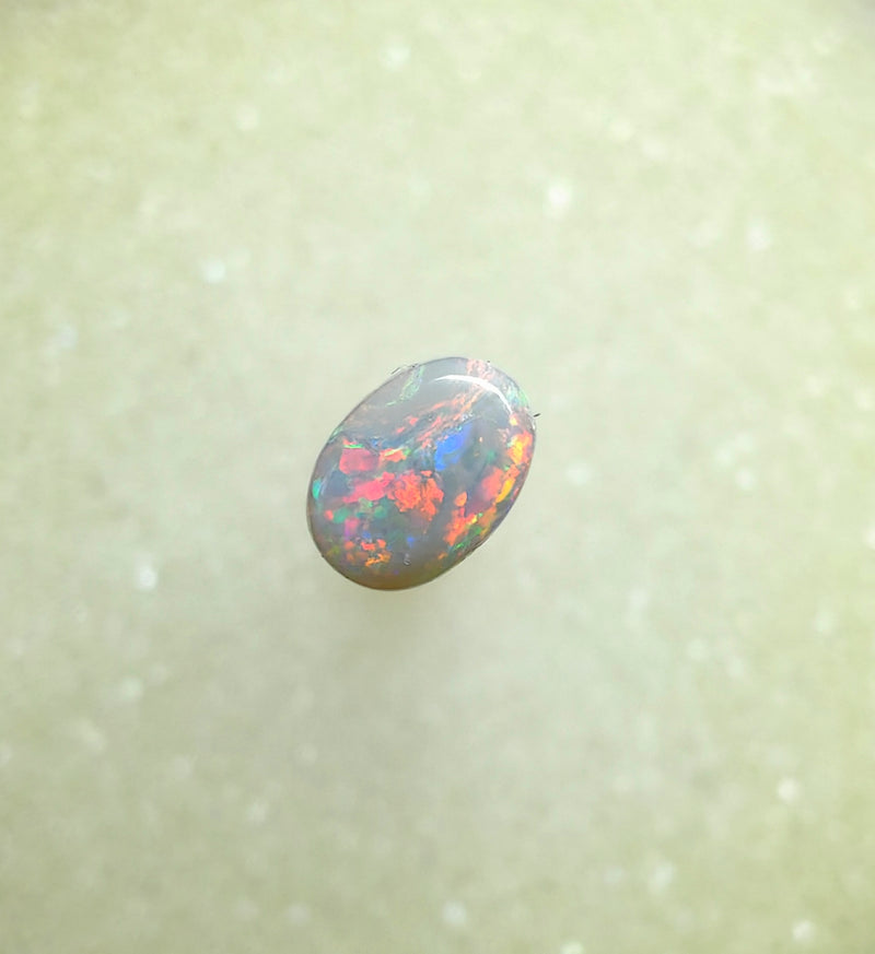 A1040 - Red flash ring stone