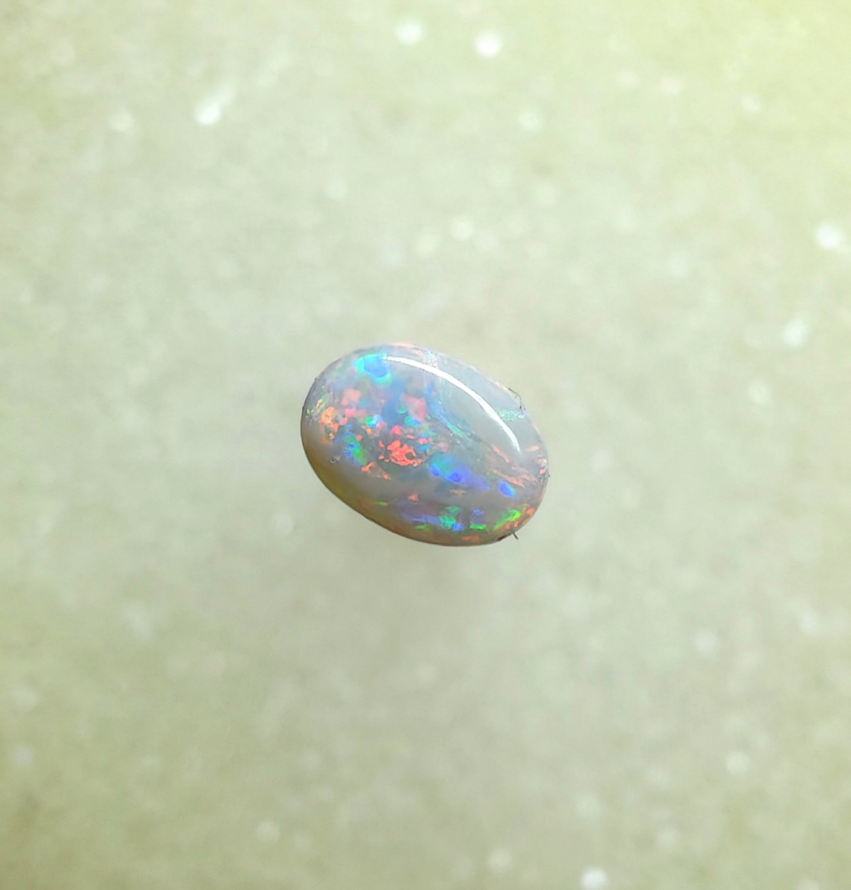 A1040 - Red flash ring stone