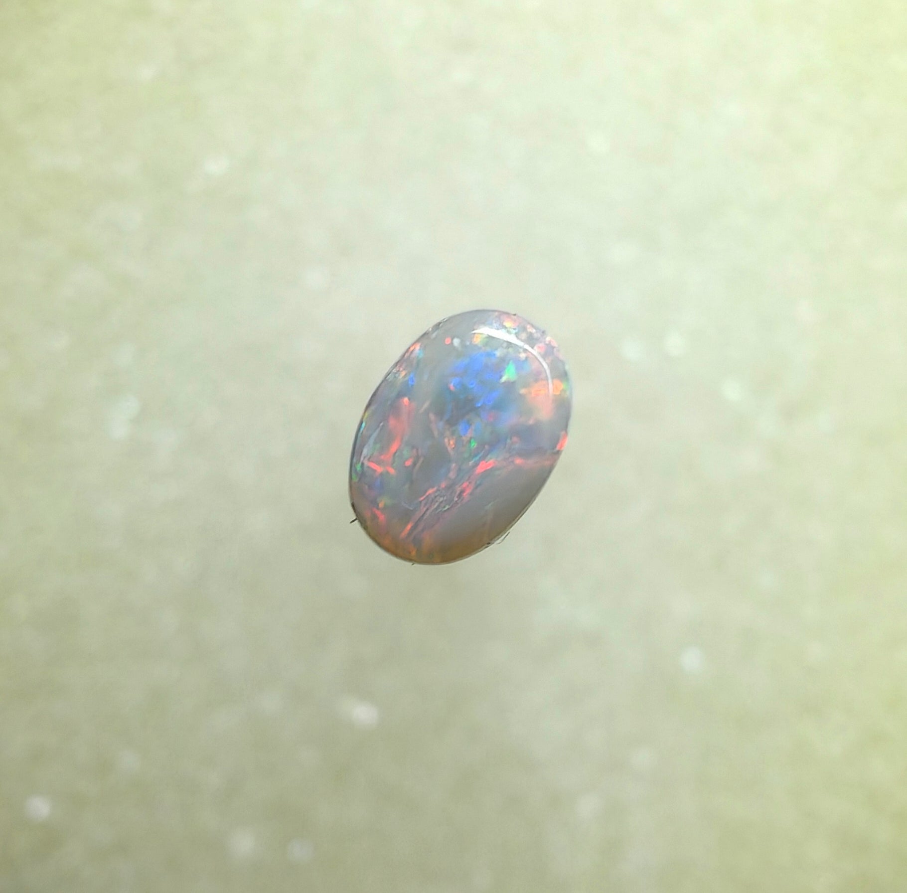 A1040 - Red flash ring stone