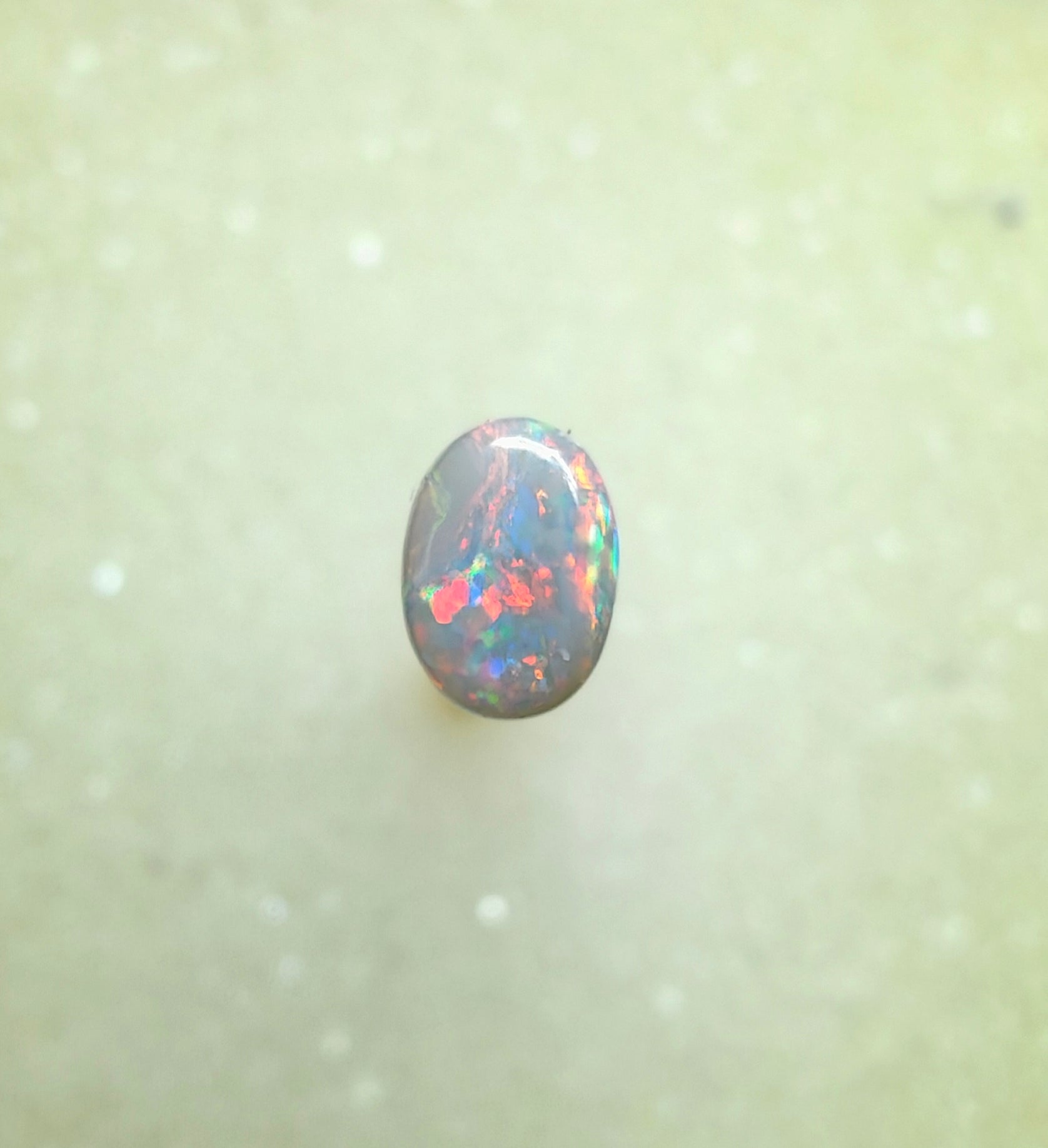 A1040 - Red flash ring stone
