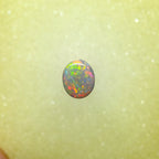 A1064 - Red and orange flash round cut