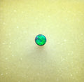 A1068 - Bright round cut black opal