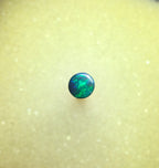 A1068 - Bright round cut black opal