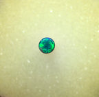 A1068 - Bright round cut black opal