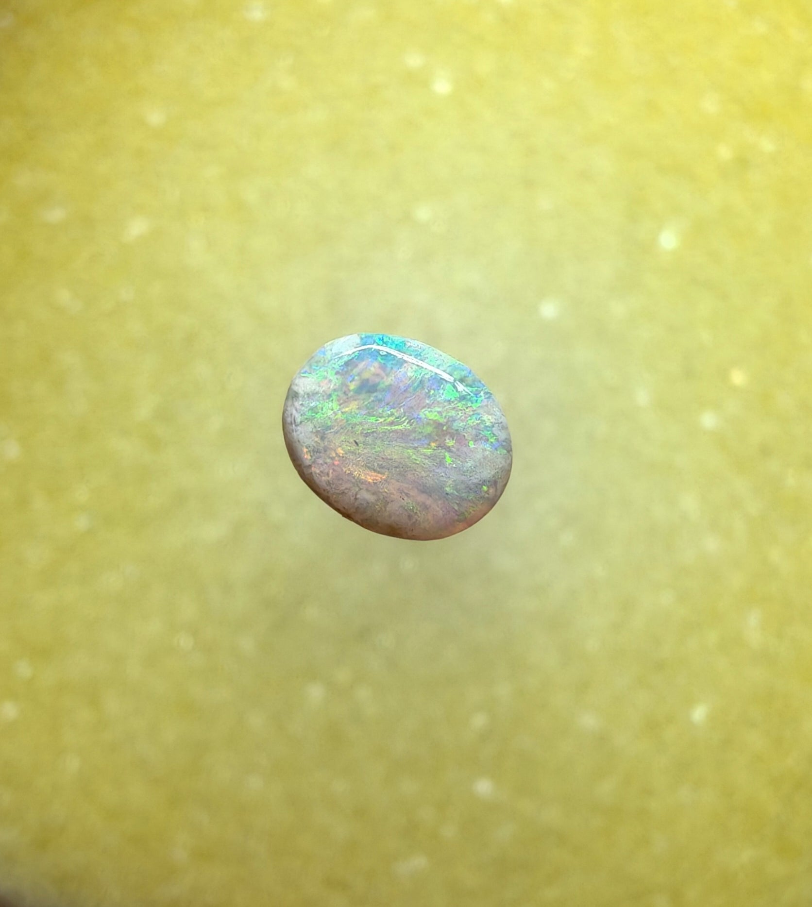 A1071 - White opal flashy ring stone