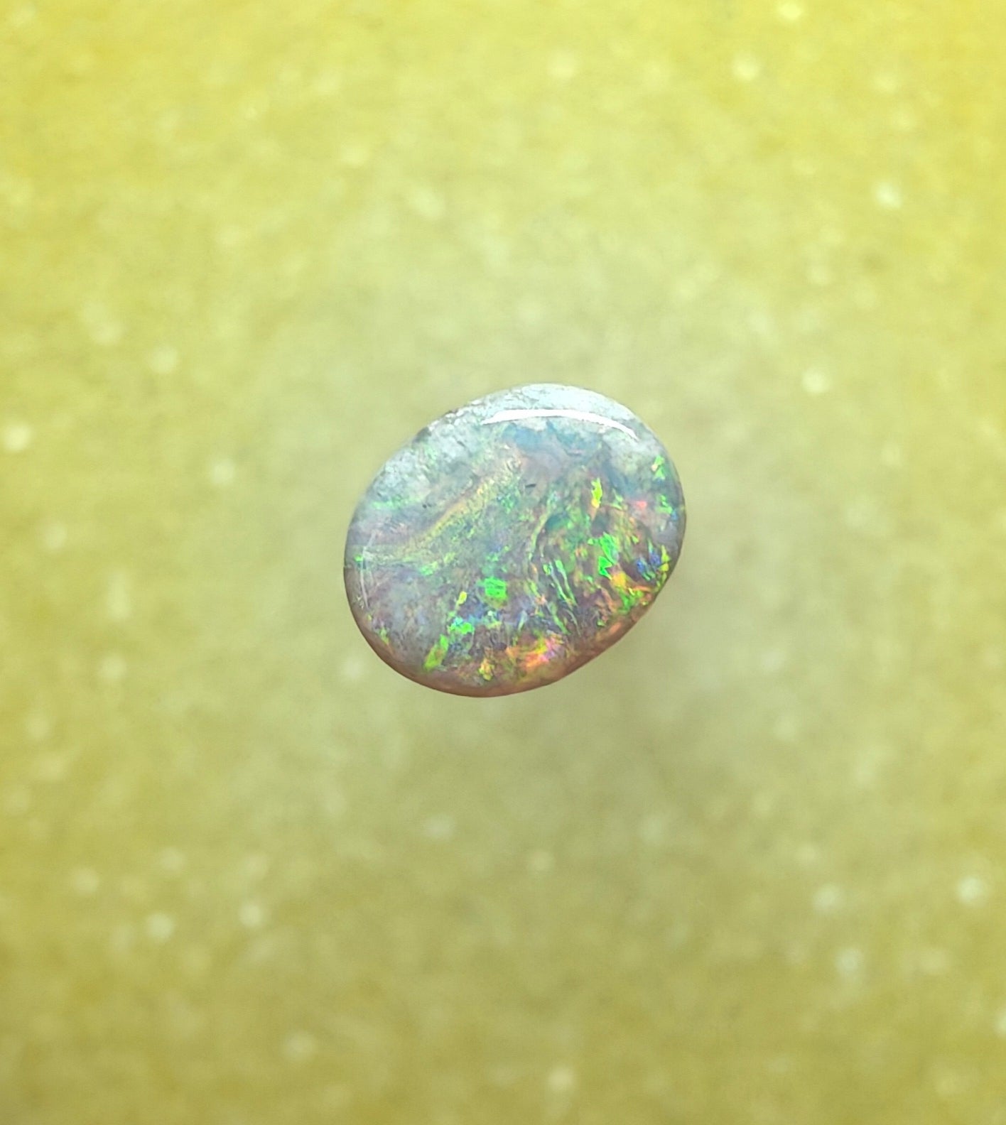 A1071 - White opal flashy ring stone