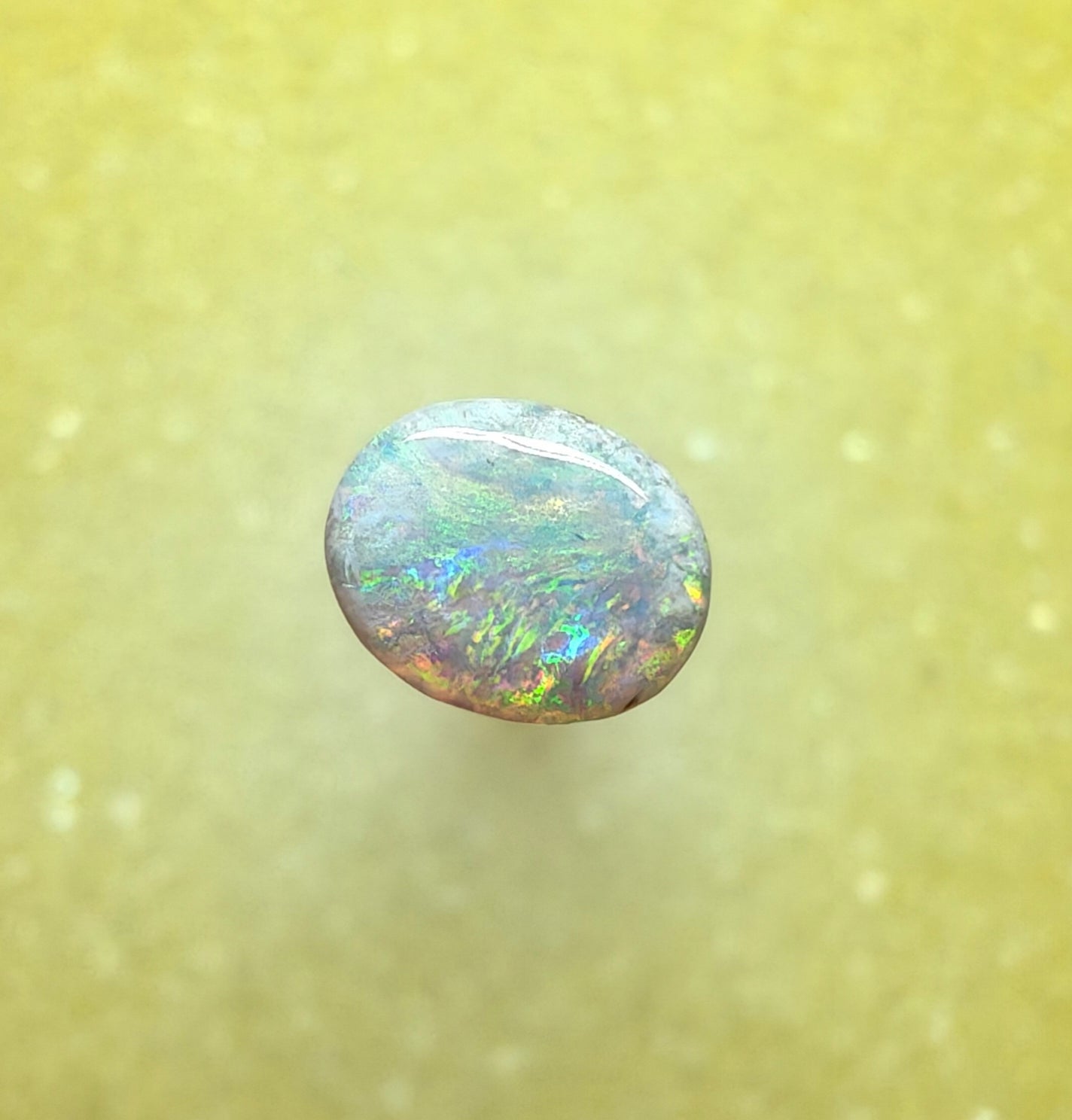 A1071 - White opal flashy ring stone