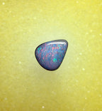 A1072 - Pink and blue soft drop cut boulder opal